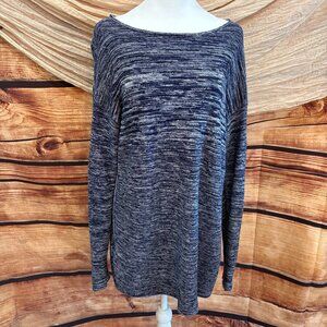 Ellen Tracy Womens‎ Blue Long Sleeve Tunic Sweater Dress Size L